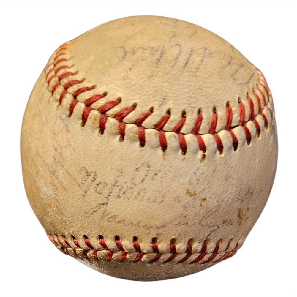 Milwaukee Braves 1954 Signed Baseball Hank Aaron Eddie Matthew Warren Spahn